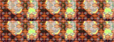 Çiçekli karalama şeklinde Raster çiçek deseni. Nazikçe, güzel çiçek arkaplanı. Kahverengi renkte çiçekler.