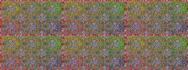 Küçük çiçekteki sevimli çiçek deseni. Raster illüstrasyonu. Gri renkli çiçekler.