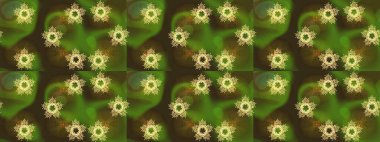 Raster illüstrasyonu. Yeşil renklerde. Taslak dekoratif arka plan, çiçek mandala. Çiçek..