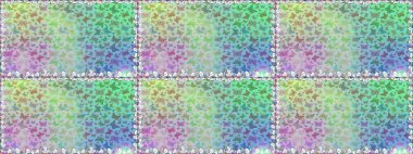 Tarafsız ve mavi renkli bir resim. Kelebekli Raster çiçeksiz desen. Kağıt, kumaş ve ambalaj için uygun.