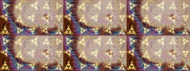 Kar tanelerinin soyut arkaplanlı Noel arkaplanı. Bej, kahverengi ve nötr kar taneleri. Noel için tatil tasarımı, yeni yıl moda baskıları. Güzel tasarım. Raster illüstrasyonu.