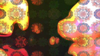 Çiçekli bahar çiçekleri. Küçük çiçekte güzel bir desen. Küçük renkli çiçekler. Moda baskıları için zarif bir şablon. Motley illüstrasyonu.