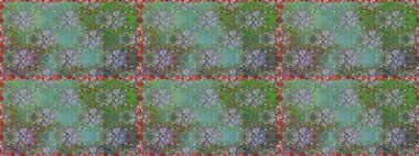 El çizimi Raster çizimi. Duvar kağıdı, web sitesi arka planı, ambalaj kağıdı, davetiye, broşür, afiş veya web sitesi için kusursuz çiçek deseni kullanılabilir. Karalama elementleri.