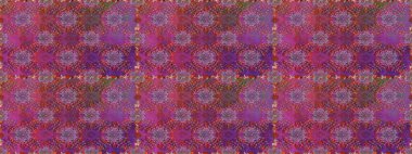 Raster illüstrasyonu. Kusursuz çiçek deseni. Asya tekstil tarzında. Raster illüstrasyonu. Mor renkte çiçekler.