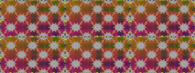 Düz Çiçek Elementleri Tasarımı. Renkli Bahar Temalı Kusursuz Arkaplan. Çiçeksel fantezi tasarımı. Parlak bir arka planda..