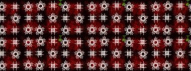 Noel, kar tanesi, yeni yıl. Altın elementli kahverengi, kırmızı ve siyah renklerde altın eskiz deseni. Kahverengi, kırmızı ve siyah renklerde altın elementli eskiz deseni.