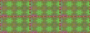 Yeşil renkli çiçekler. Raster illüstrasyonu. Kusursuz çiçek deseni duvar kağıdı için kullanılabilir.