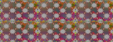 Çiçekli karalama şeklinde Raster çiçek deseni. Gri renkli çiçekler. Yumuşak, yaz çiçekli arka plan.