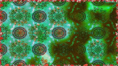 Tekstil, kumaş, kapaklar, duvar kağıtları, baskı, naylon, yapıştırma, örgü, dekupaj için çiçeksiz arkaplan. Küçük yeşil çiçeklerle oldukça kaliteli besin torbası deseni.