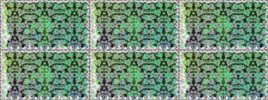 Raster. Düz Çiçek Elementleri Tasarımı. Renkli Bahar Teması Kusursuz Arkaplan.