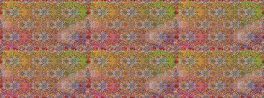 Raster illüstrasyonu. Güzel, parlak, pürüzsüz kumaş, tuval. Eski moda arka plan. Şablon, pürüzsüz, çiçekli kenar. Çiçek çelengi. Kıvırcık, parlak örgü.