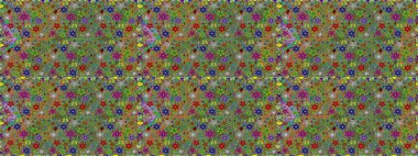 Raster stili kumaş deseni. Çiçekler suluboya desensiz.