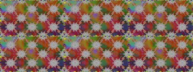 Kusursuz Tony kumaş deseni. Raster illüstrasyonu. Küçük çiçekteki sevimli çiçek deseni. Modaya uygun kumaş deseni.