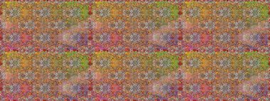 Raster illüstrasyonu. Güzel, parlak, pürüzsüz kumaş, tuval. Eski moda arka plan. Şablon, pürüzsüz, çiçekli kenar. Çiçek çelengi. Kıvırcık, parlak örgü.