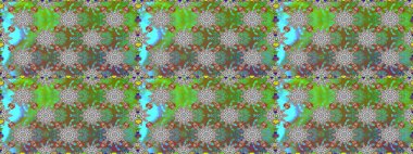 Süslü kumaş deseni. Düz Çiçek Elementleri Tasarımı. Renkli Bahar Temalı Kusursuz Arkaplan. Raster illüstrasyonunda kusursuz çiçek deseni.