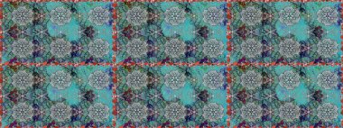 Suluboya tarzında mavi renkli çiçekler. Mavi renkte çiçeklerle kusursuz çiçek deseni.