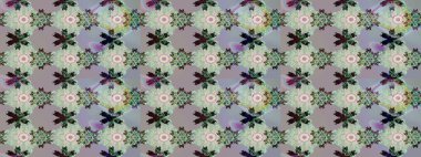 Renkli Bahar Teması eskiz kalıbı. Düz Çiçek Elementleri Tasarımı. Çiçek deseni. Raster çizimi. Güzel kumaş deseni..