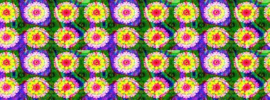 Doğa. Çiçek kolajı. Çiçek kompozisyonu. Küçük çiçekte güzel bir desen var. Çiçek arkaplan. - Yeşil çiçekler. Raster deseni.