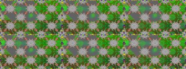 Güzel kumaş deseni. Düz Çiçek Elementleri Tasarımı. Renkli Bahar Temalı Kusursuz Arkaplan. Raster illüstrasyonunda kusursuz çiçek deseni.