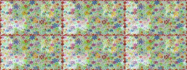 Tarafsız renklerde şirin tekstil tarzında. Çiçek duvar kâğıdı. Raster illüstrasyonu. Renkli, pürüzsüz desen. Çiçek arka planı.