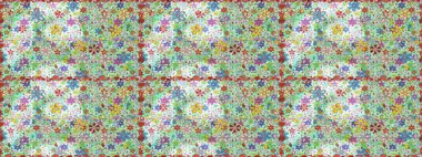 Tarafsız renklerde çiçekler. Hediye ambalaj kağıdı, tebrik kartları, posterler ve pankart tasarımı. Raster düz çiçekleri pürüzsüz desen.