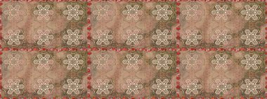 Çiçeksel bej, pürüzsüz desen. Raster çiçek izi. Klasik taslak çizimi.