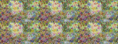 Raster Hip kumaş deseni. Kusursuz Vintage Çiçek Deseni.