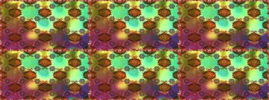 Kahverengi renkli çiçekler. Raster illüstrasyonunda kusursuz çiçek deseni.