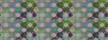 Raster Henna tarzı. Sınır Kızılderili çiçekli paisley patten. Kusursuz süs izi. Etnik Mandala havlusu. Tebrik kartı arkaplanı, boyama kitabı, arkaplan, tekstil için kullanılabilir.