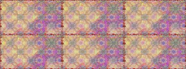 Çiçekler suluboya seamless modeli. Raster şık kumaş deseni.