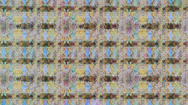 Raster illüstrasyonu. Tarafsız renklerde. Renkli süs kenarı. Hint süsü. Çizim kalıbı. Çiçek duvar kağıdı.