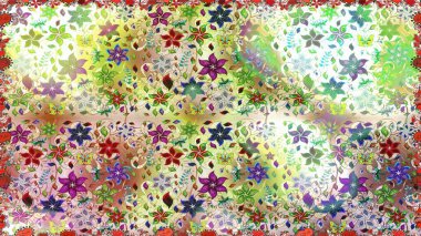 Duvar kağıdı, web sitesi arka planı, ambalaj kağıdı, davetiye, broşür, afiş veya web sitesi için kusursuz çiçek deseni kullanılabilir. Karalama elementleri. El çizimi Raster illüstrasyonu.