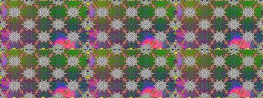 Miles Fleur, süslü püslü bir süs. Kumaş, tekstil, duvar kağıdı baskısı için. Kusursuz bir geçmişi var. Raster illüstrasyonu. Eski usul. Tomurcukları papatya çiçekleri olan sevimli bir çiçek deseni..