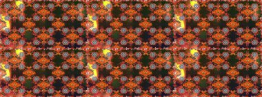 Modern, kahverengi raster arka plan duvar kâğıdı illüstrasyonu, klasik çizgili, desenli desenli çiçekler, çiçekli süsler. Çiçekli el, pürüzsüz desen..