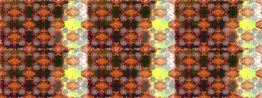 Çiçeksiz desenli arka plan. Gömlek baskısı için çiçek boyası. Kahverengi renkte çiçekler.