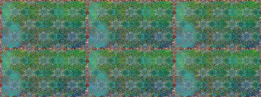 Çiçekli karalama şeklinde Raster çiçek deseni. Raster illüstrasyonu. Yumuşak, yeşil renkte bahar çiçekleri.