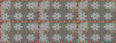 Raster illüstrasyonu. Güzel kumaş deseni. Bahar çiçekli, dikişsiz çiçek deseni..