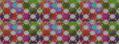 Kaydırma, tekstil, duvar kağıdı için sorunsuz çiçek background. Vintage çiçekli desen. Raster frourish doku. Yumuşak döşeme. Yumuşak pamuklu tasarım.