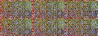 Düz Çiçek Elementleri Tasarımı. Renkli Bahar Temalı Kusursuz Arkaplan. Çiçekli, kusursuz bir arkaplan. Çocuk stili.