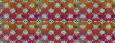 Rasterleştirme Trendy kumaş deseni. Şirin çiçekler. Kesintisiz çizgi deseni.