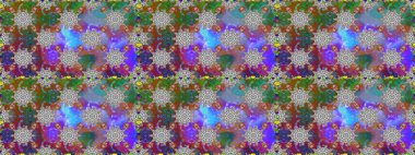 Çiçek deseni. Düz çiçek öğeleri tasarım. Raster Dikişsiz güzel kumaş desen. Bahar Tema Dikişsiz desen arka plan rengi.