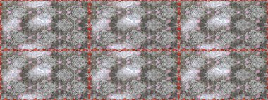 Düz Çiçek Elementleri Tasarımı. Renkli Yaz Temalı Kusursuz Arkaplan. Raster illüstrasyonunda kusursuz çiçek deseni. Gri renkli çiçekler.