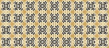 Bej ve gri renklerde altın element. Barok tarzında altın çiçek süsü. Damask arkaplanı tekerrür ediyor. Antika altın tekrarlanabilir duvar kağıdı.