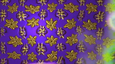 Renkli unsurlarla hareketli arka plan görüntüleri. Çiçekler. Eski model. Bayrak tarzı. Video kaydı. Şablon. Döngü. Kusursuz..