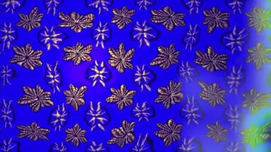 Renkli unsurlarla hareketli arka plan görüntüleri. Çiçekler. Eski model. Bayrak tarzı. Video kaydı. Şablon. Döngü. Kusursuz..