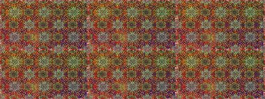 Küçük çiçekteki sevimli çiçek deseni. Raster illüstrasyonu. Raster deseni. Nazikçe, yaz çiçekleri kahverengi renklerde.