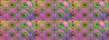 Çiçeksiz desenli arka plan, yaz çiçekleri. Yeşil renkli çiçekler. Renkli Bahar Temalı Kusursuz Arkaplan. Düz Çiçek Elementleri Tasarımı.