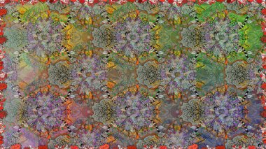 Raster güzel kumaş deseni. Soyut zerafet çiçek arka plan ile seamless modeli.