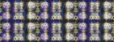 Çiçekli zambakların eskiz geçmişi. Çiçek tasarımı için inanılmaz bir kolaj cenneti tarzı. Parlak çiçekli kolaj çiçekleri gri, mor ve nötr.