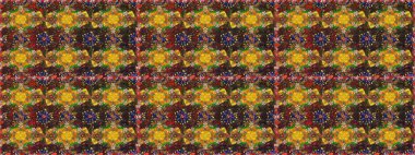 Davetiye ve kartpostal tasarımı için dekoratif çiçek unsurları. Tekstil için figür. Şirin, zarif çiçekler Raster illüstrasyonu. Poster ya da kapak için arka plan. Yapraklı kusursuz desen.